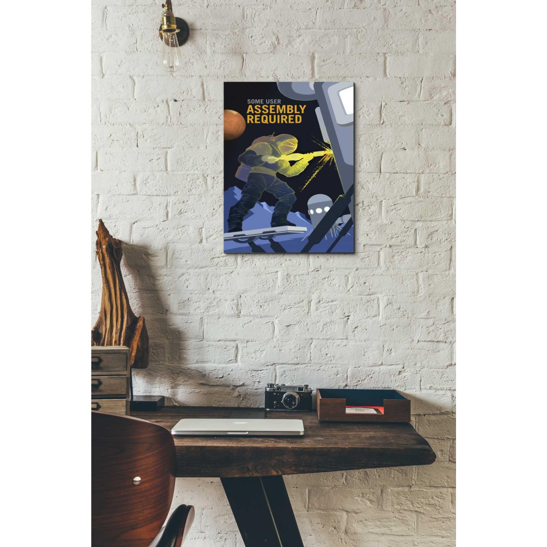 'Mars Explorer Series: Some User Assembly Required' Canvas Wall Art,12 x 18