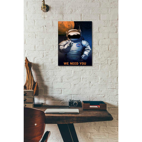 Image of 'Mars Explorer Series: We Need You' Canvas Wall Art,12 x 18