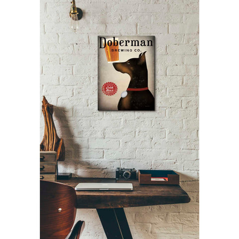 Image of 'Doberman Brewing Company' by Ryan Fowler, Canvas Wall Art,12 x 18