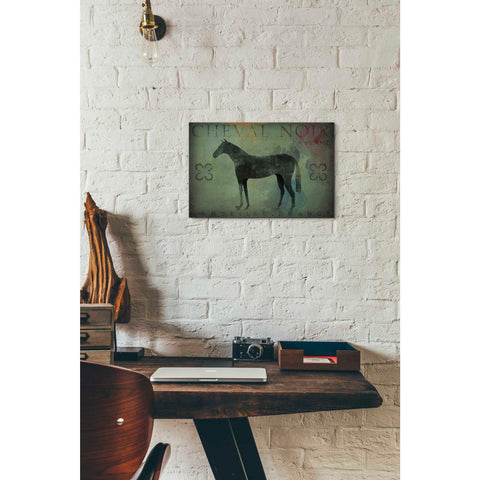 Image of 'Cheval Noir v1' by Ryan Fowler, Canvas Wall Art,12 x 18