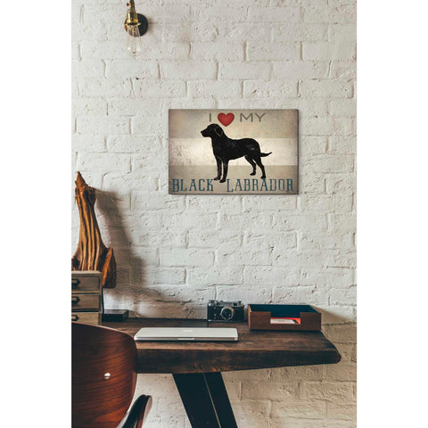 Image of 'Labrador Love I' by Ryan Fowler, Canvas Wall Art,12 x 18