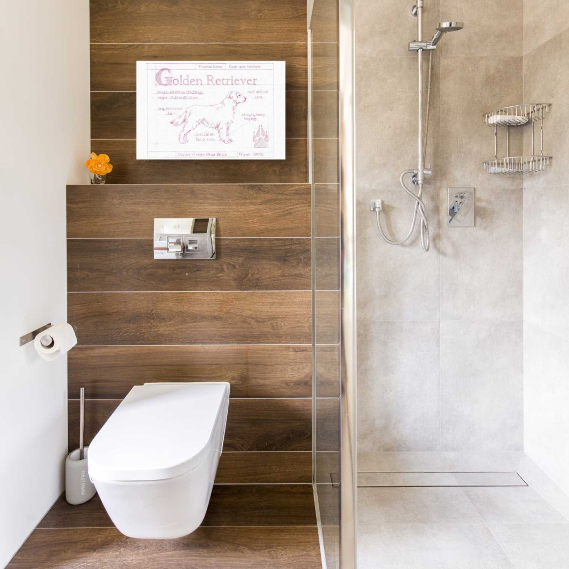 'Blueprint Golden Retriever in Pink' by Ethan Harper Canvas Wall Art,18 x 12