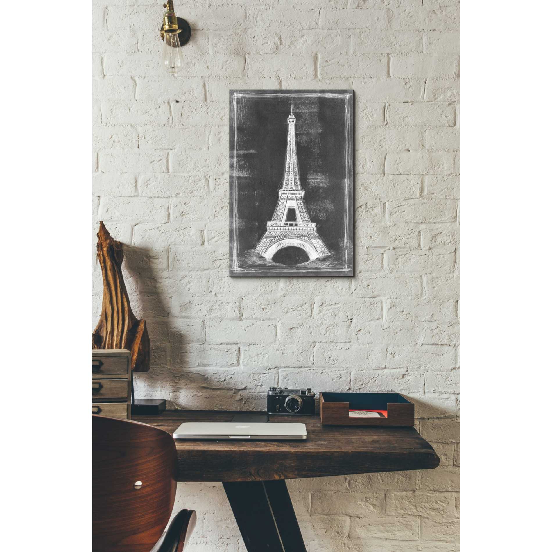 'European Icon Blueprint I' by Ethan Harper Canvas Wall Art,12 x 18