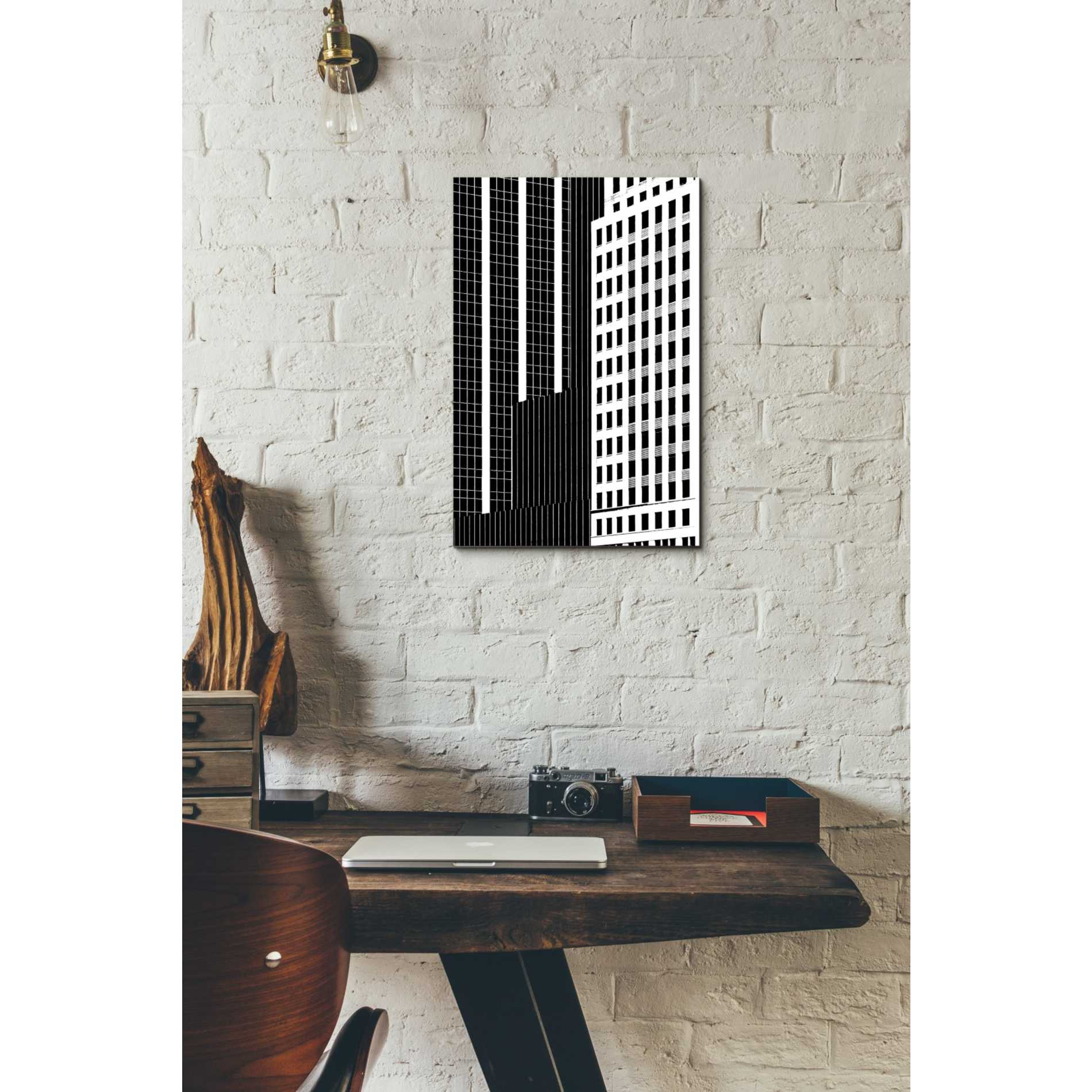 'NYC in Pure B&W II' by Jeff Pica Canvas Wall Art,12 x 18