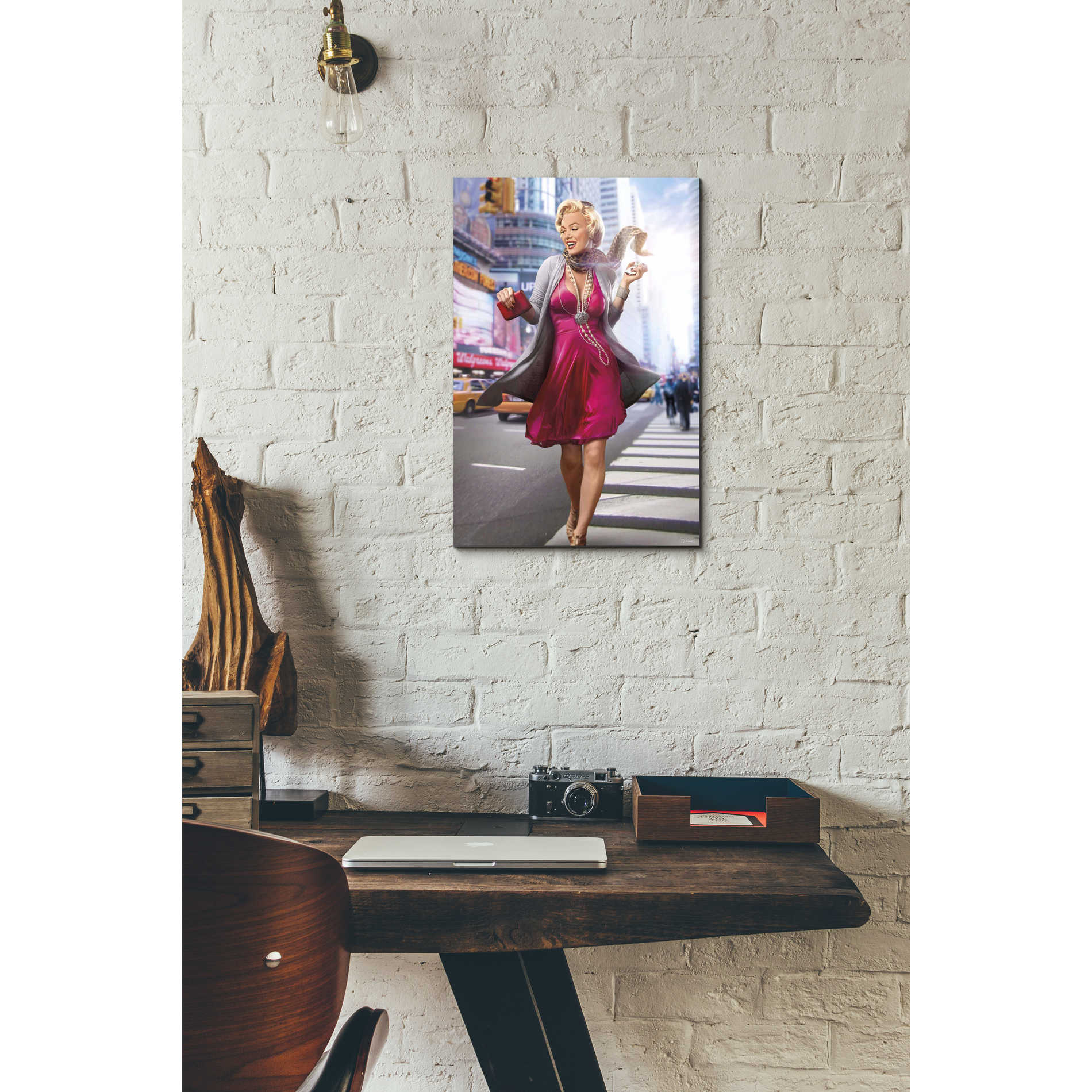 'Marilyn in the City' by JJ Brando Giclee Canvas Wall Art