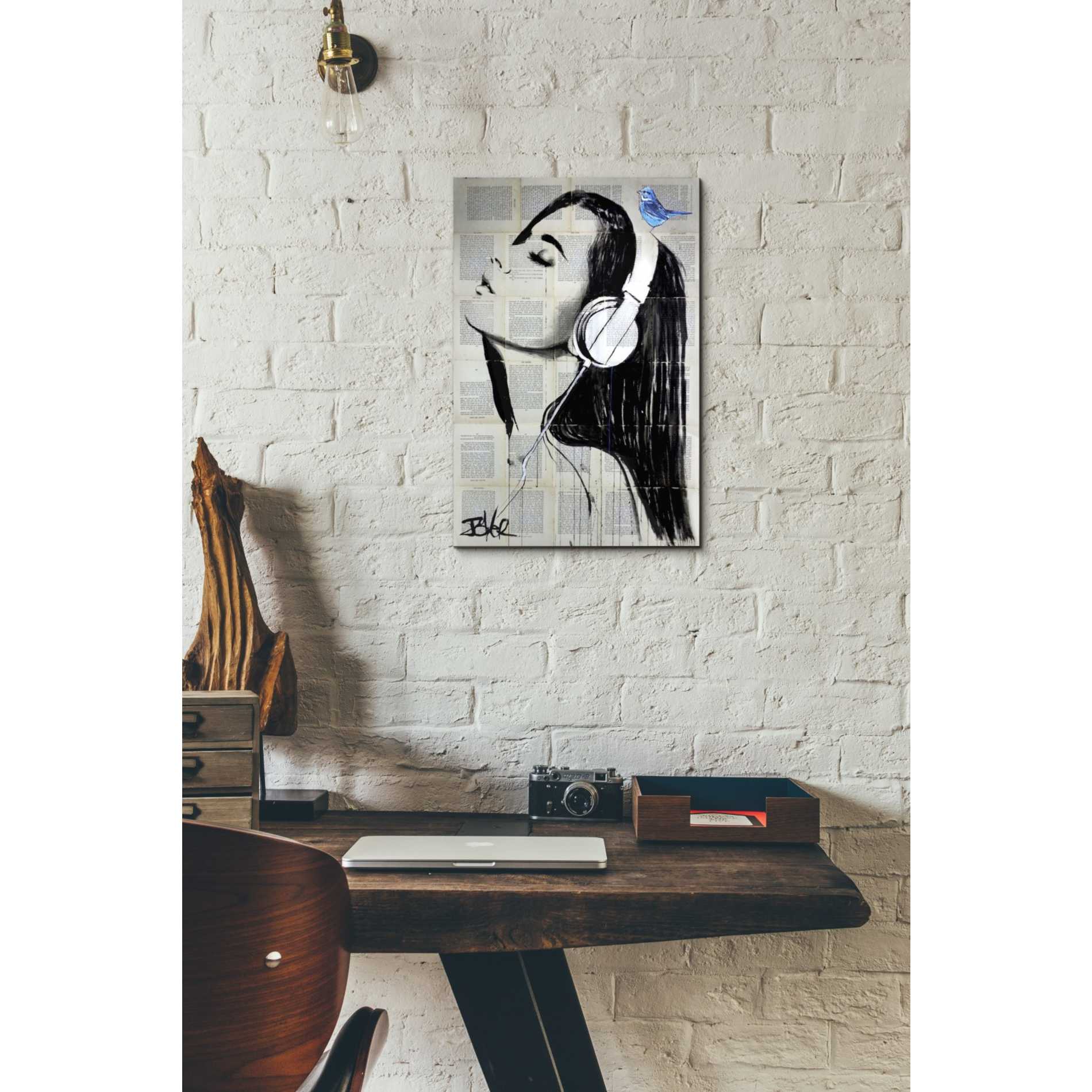 'Big Audio' by Loui Jover, Canvas Wall Art,12 x 18