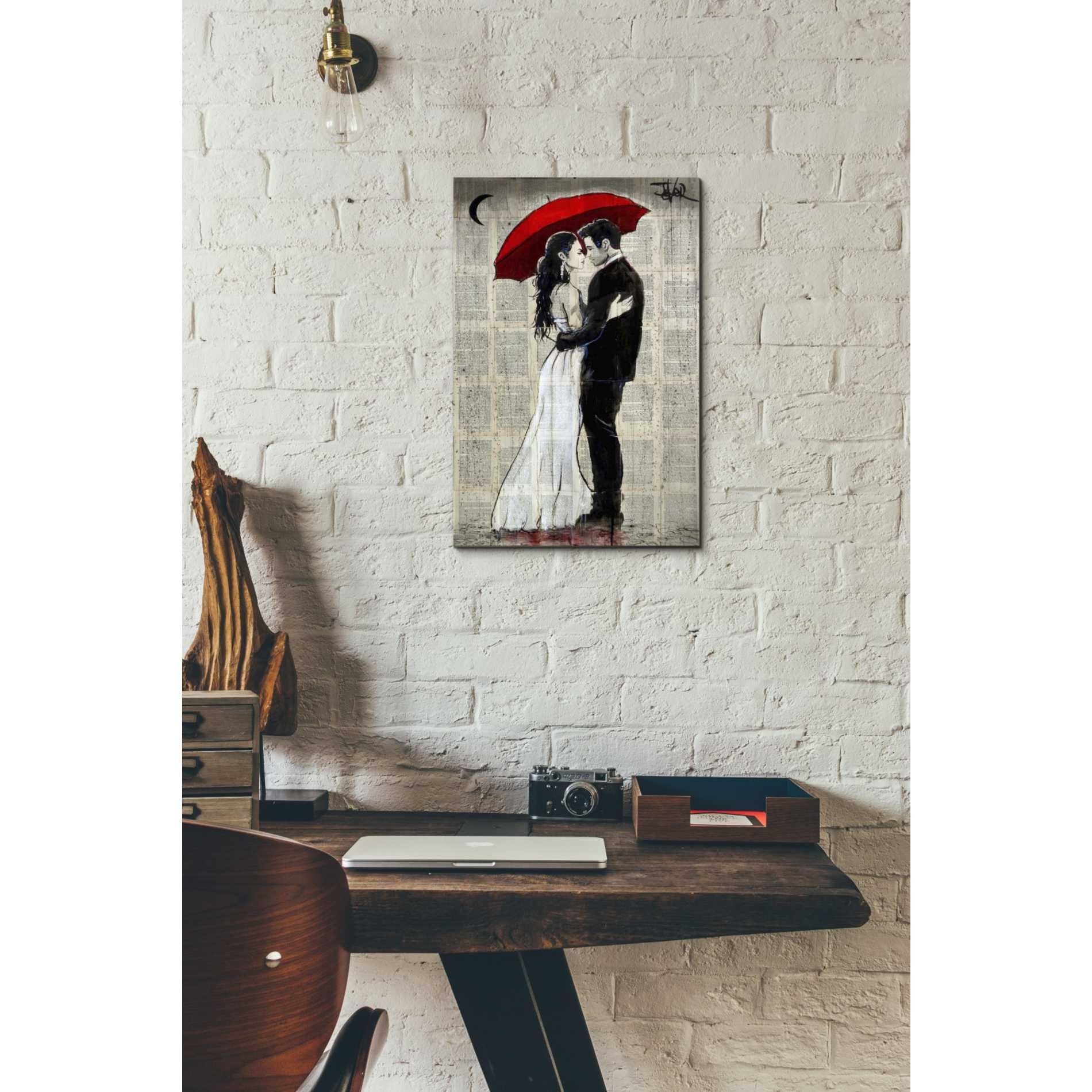 'Some Rainy Night' by Loui Jover, Canvas Wall Art,12 x 18