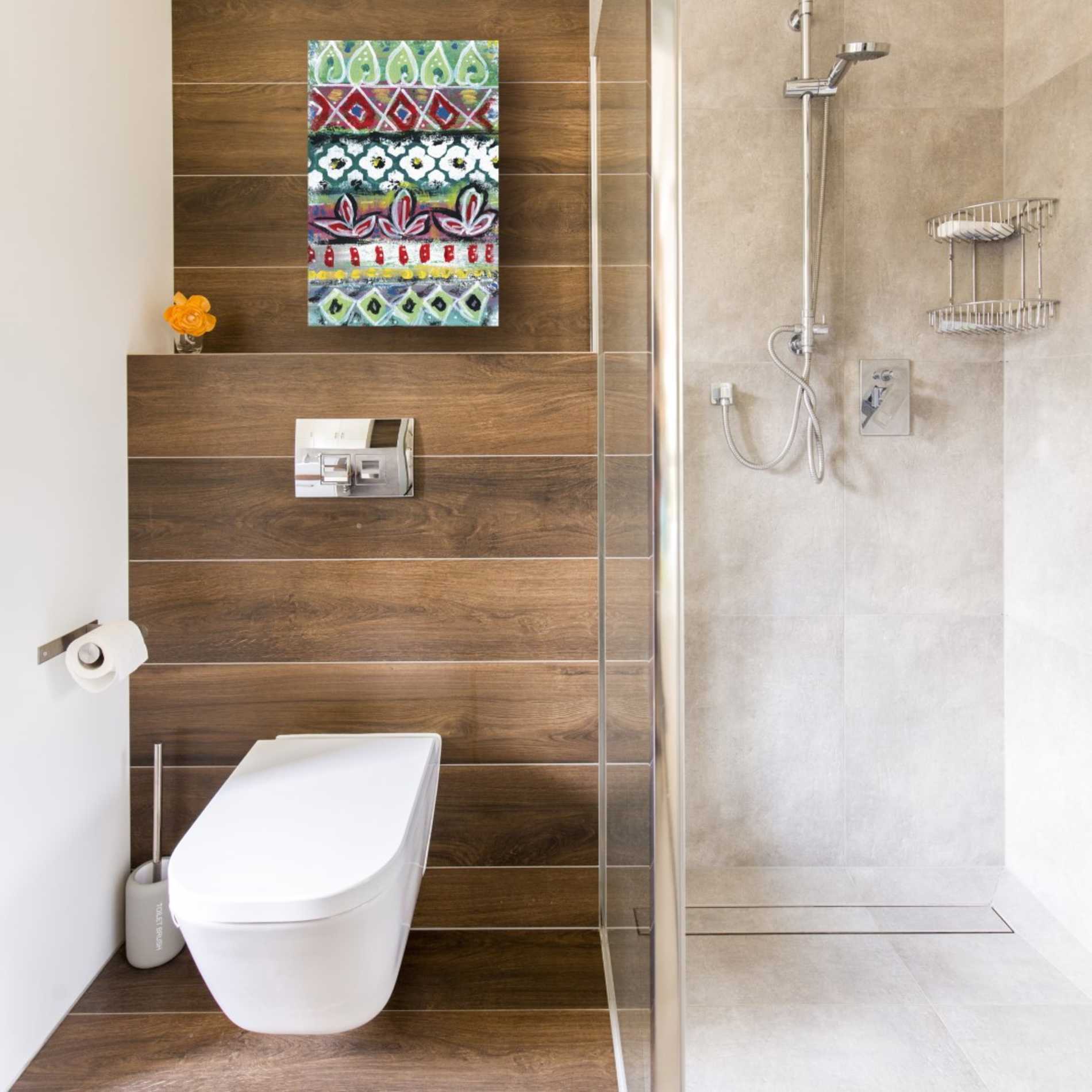 'Pattern Painting II' by Linda Woods, Canvas Wall Art,12 x 18