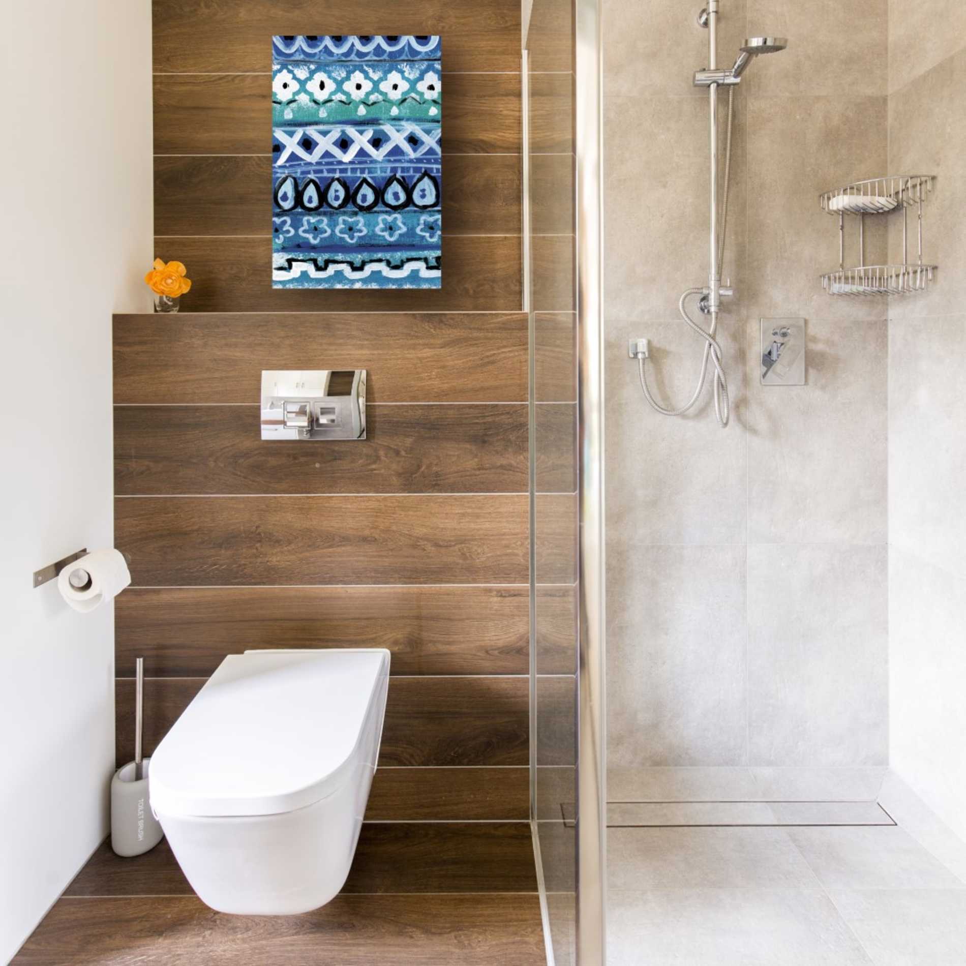 'Pattern Painting V' by Linda Woods, Canvas Wall Art,12 x 18