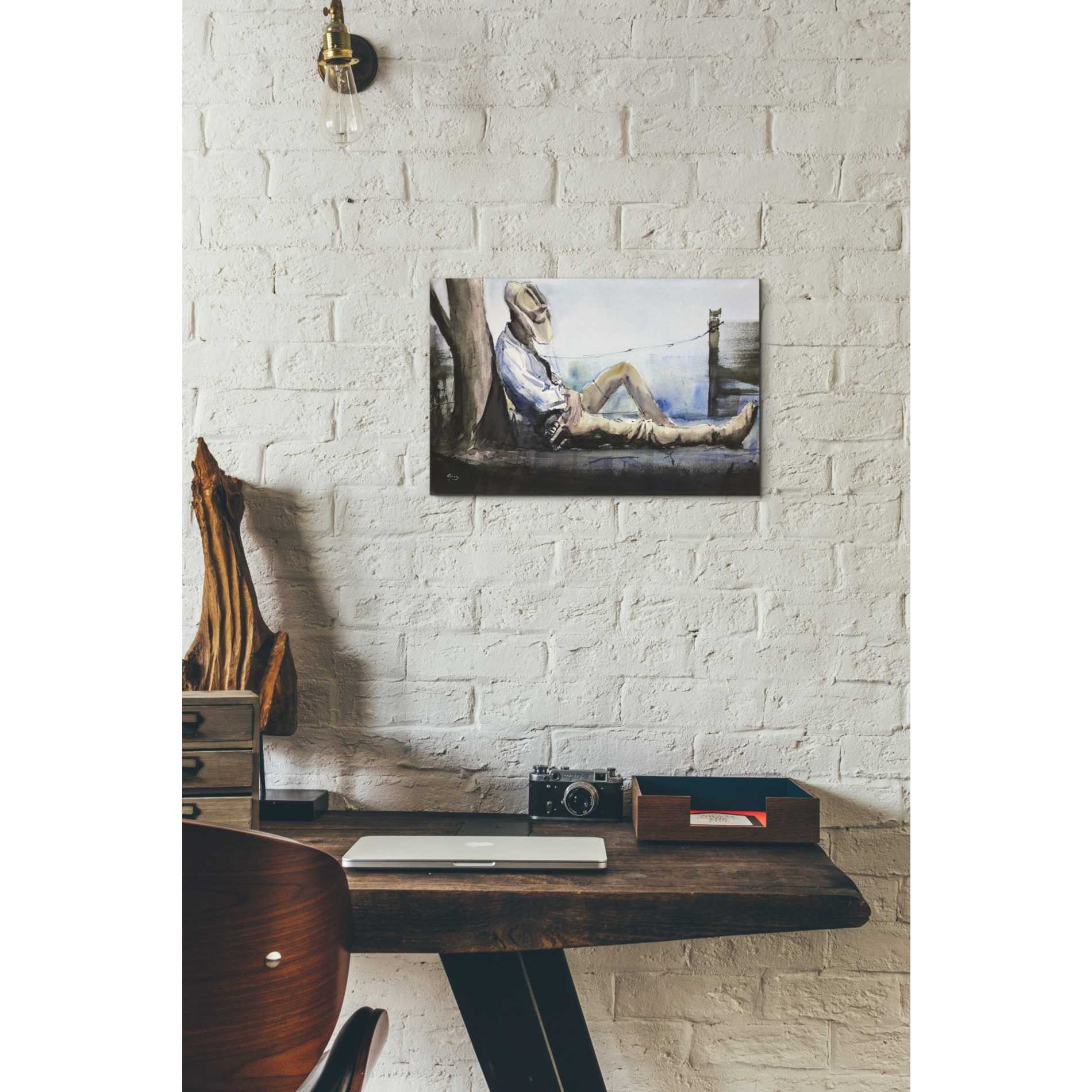 'Nap Time' by Oscar Alvarez Pardo, Canvas Wall Art,18 x 12