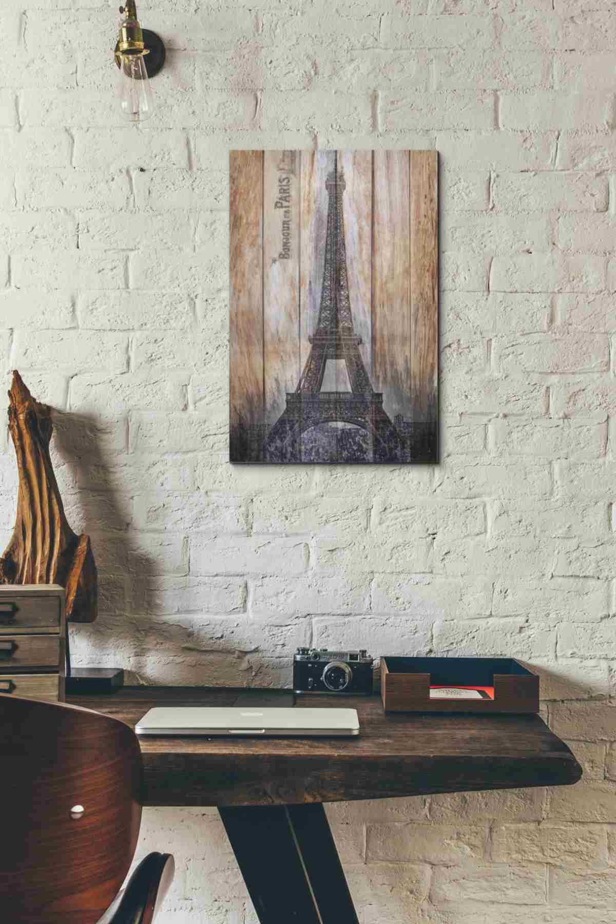 'Rustic Eiffel Tower' by Karen Smith, Canvas Wall Art,12x18
