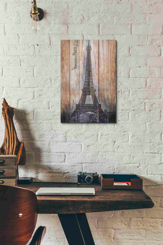 Image of 'Rustic Eiffel Tower' by Karen Smith, Canvas Wall Art,12x18