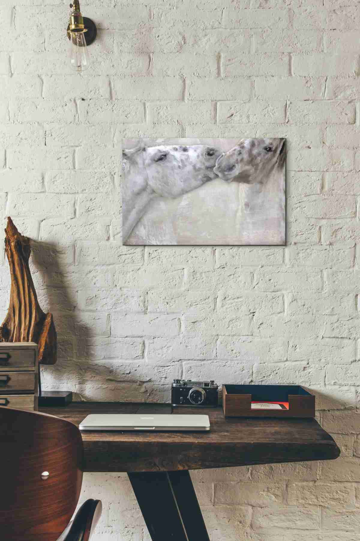 'Horsin'' by Karen Smith, Canvas Wall Art,18x12