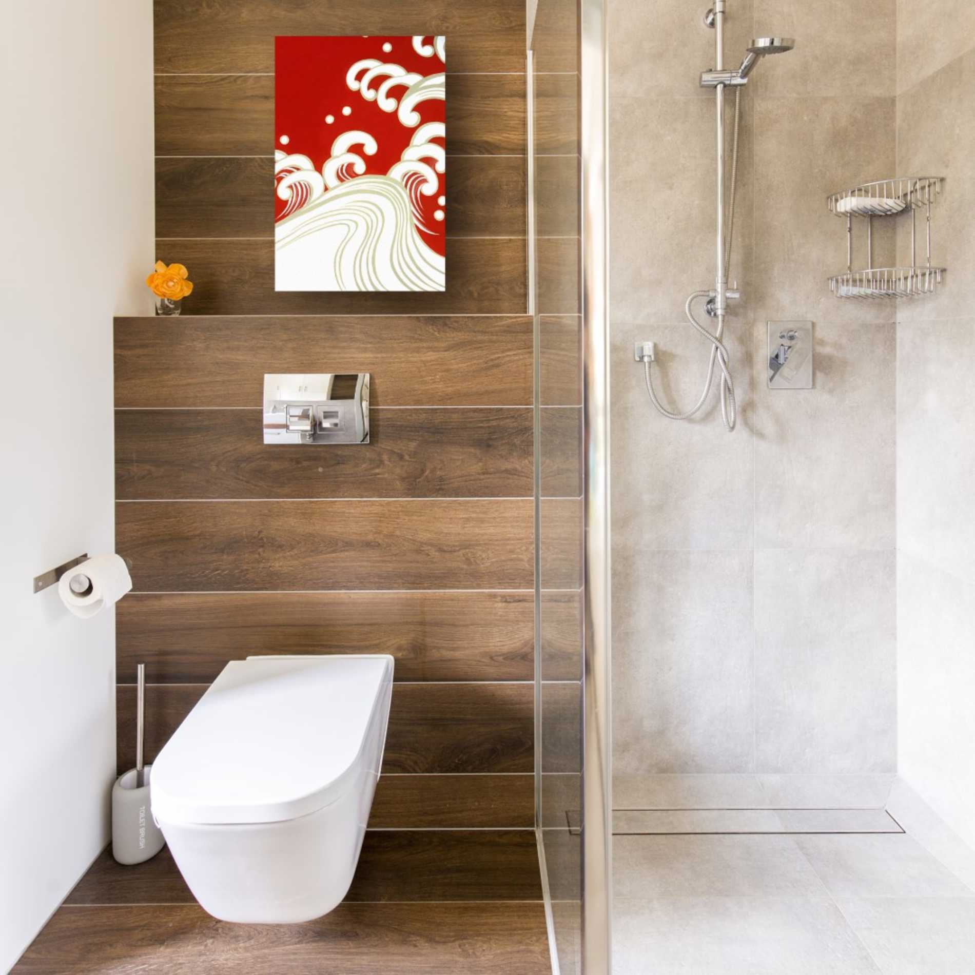 'Wave B' by Zigen Tanabe, Giclee Canvas Wall Art