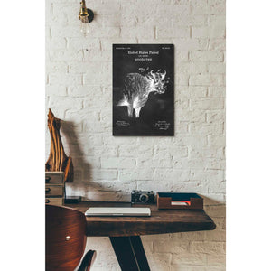 'Hoodwink Blueprint Patent Chalkboard' Canvas Wall Art,12 x 18