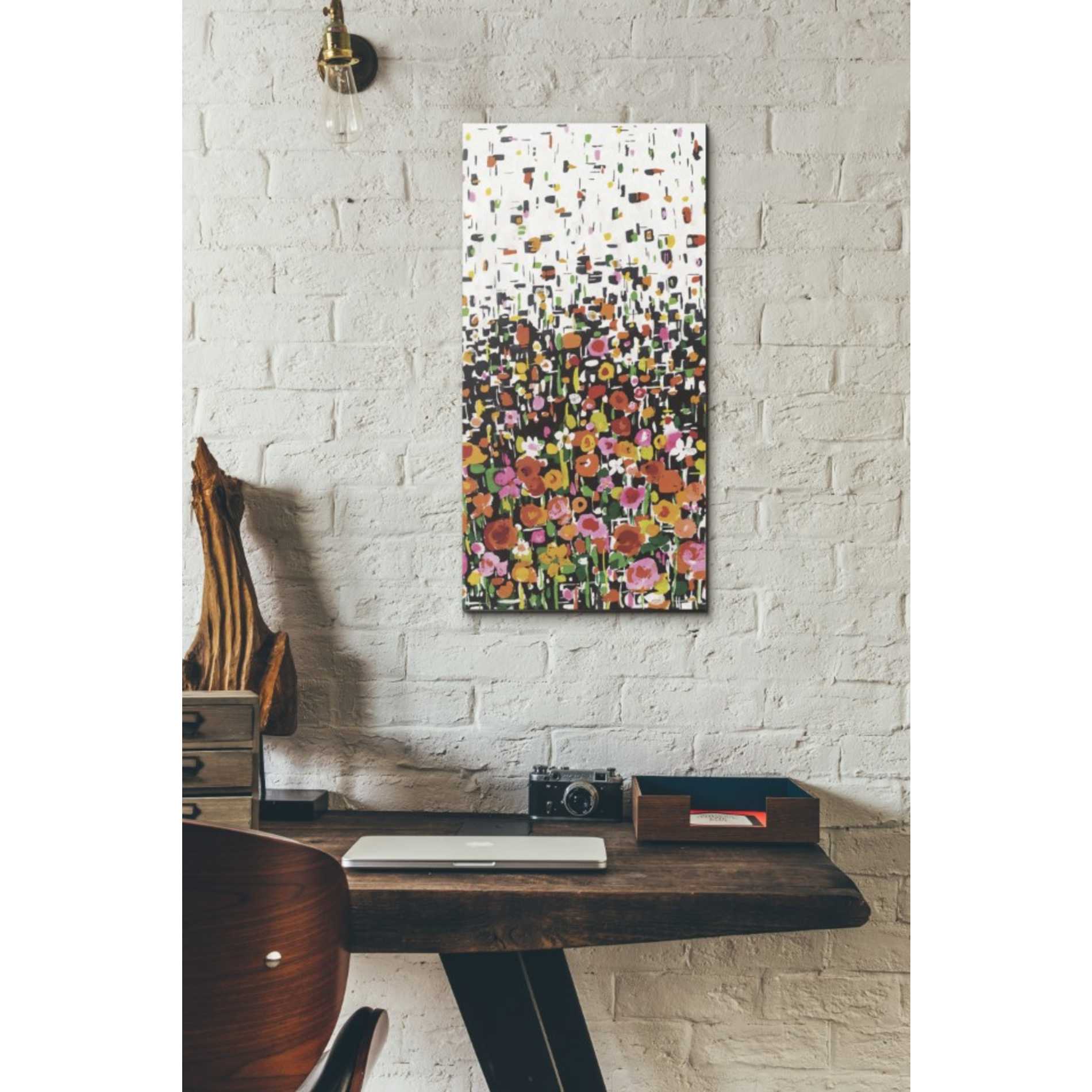 'Flower Shower' by Wild Apple Portfolio, Canvas Wall Art,12 x 24