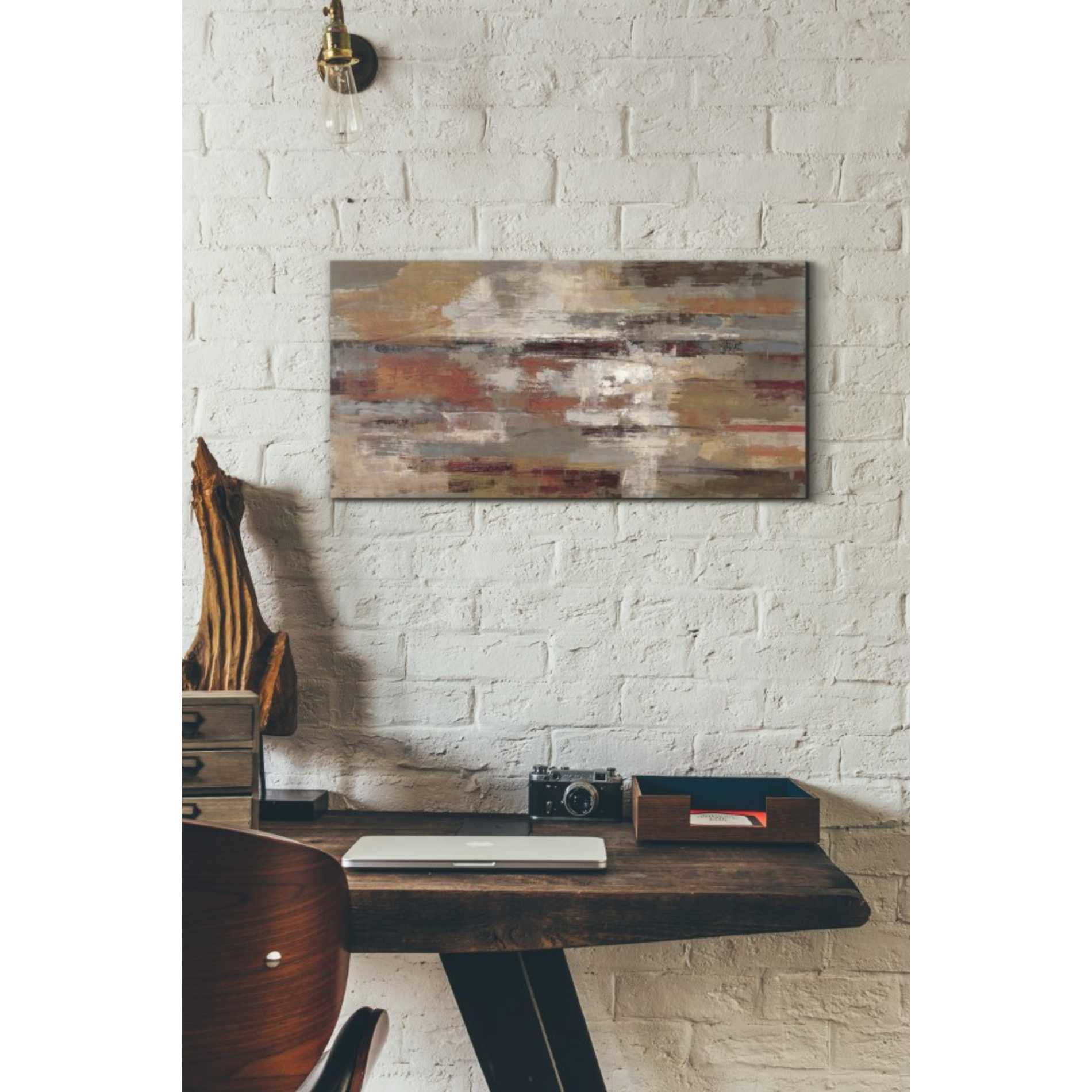 'Painted Desert Landscape' by Silvia Vassileva, Canvas Wall Art,12 x 24