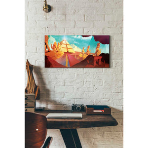 'Low Poly Pyramid' by Jonathan Lam, Giclee Canvas Wall Art