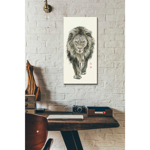 Image of 'Majestic King of the Jungle' by River Han, Canvas Wall Art,12 x 24