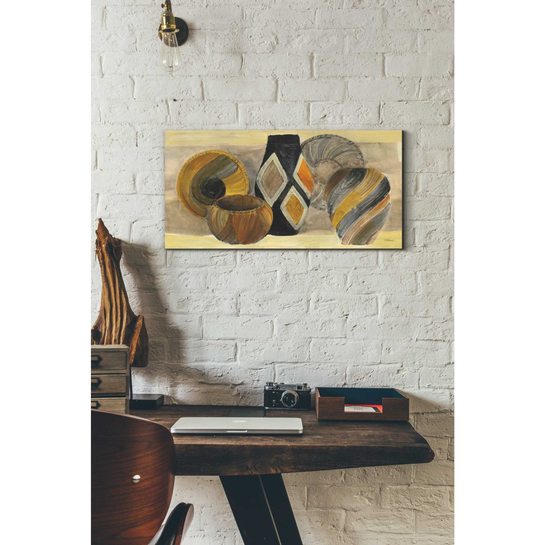 'Swirling Still Life' by Albena Hristova, Canvas Wall Art,24 x 12