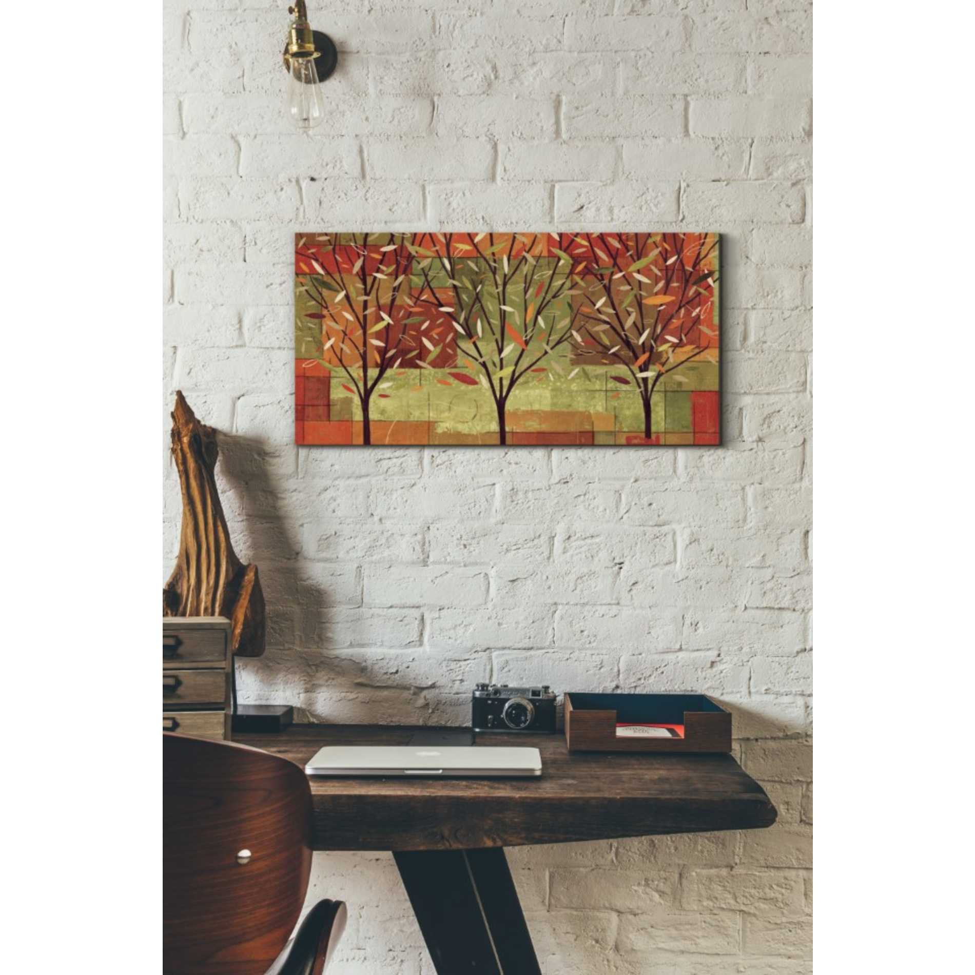 'Watercolor Forest II' by Veronique Charron, Canvas Wall Art,24 x 12