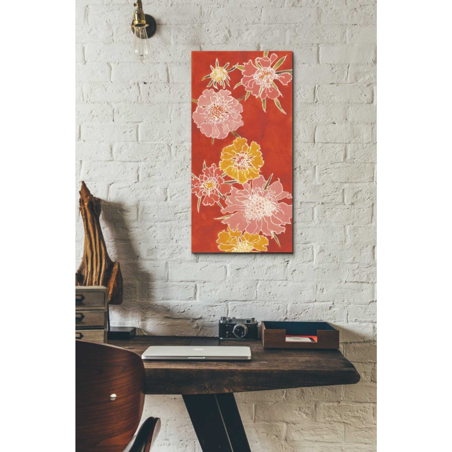 'Cloisonne Beauty I' by Shirley Novak, Canvas Wall Art,24 x 12