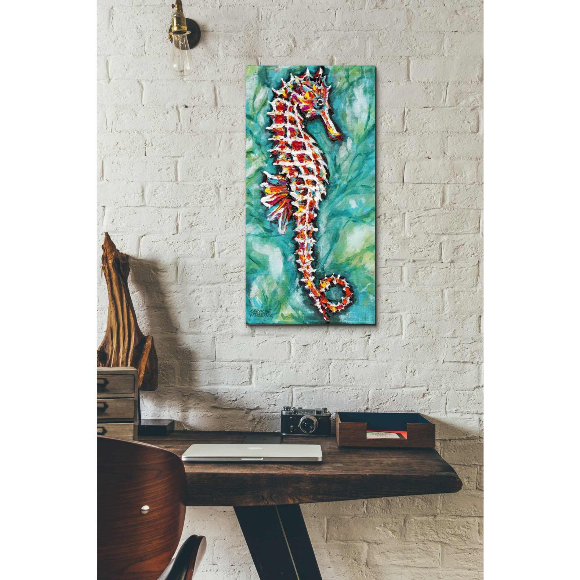 'Radiant Seahorse I' by Carolee Vitaletti Giclee Canvas Wall Art