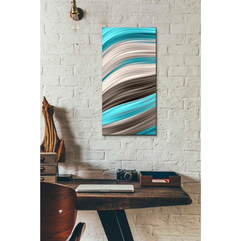 Image of 'Aqua Sweep I' by James Burghardt Giclee Canvas Wall Art