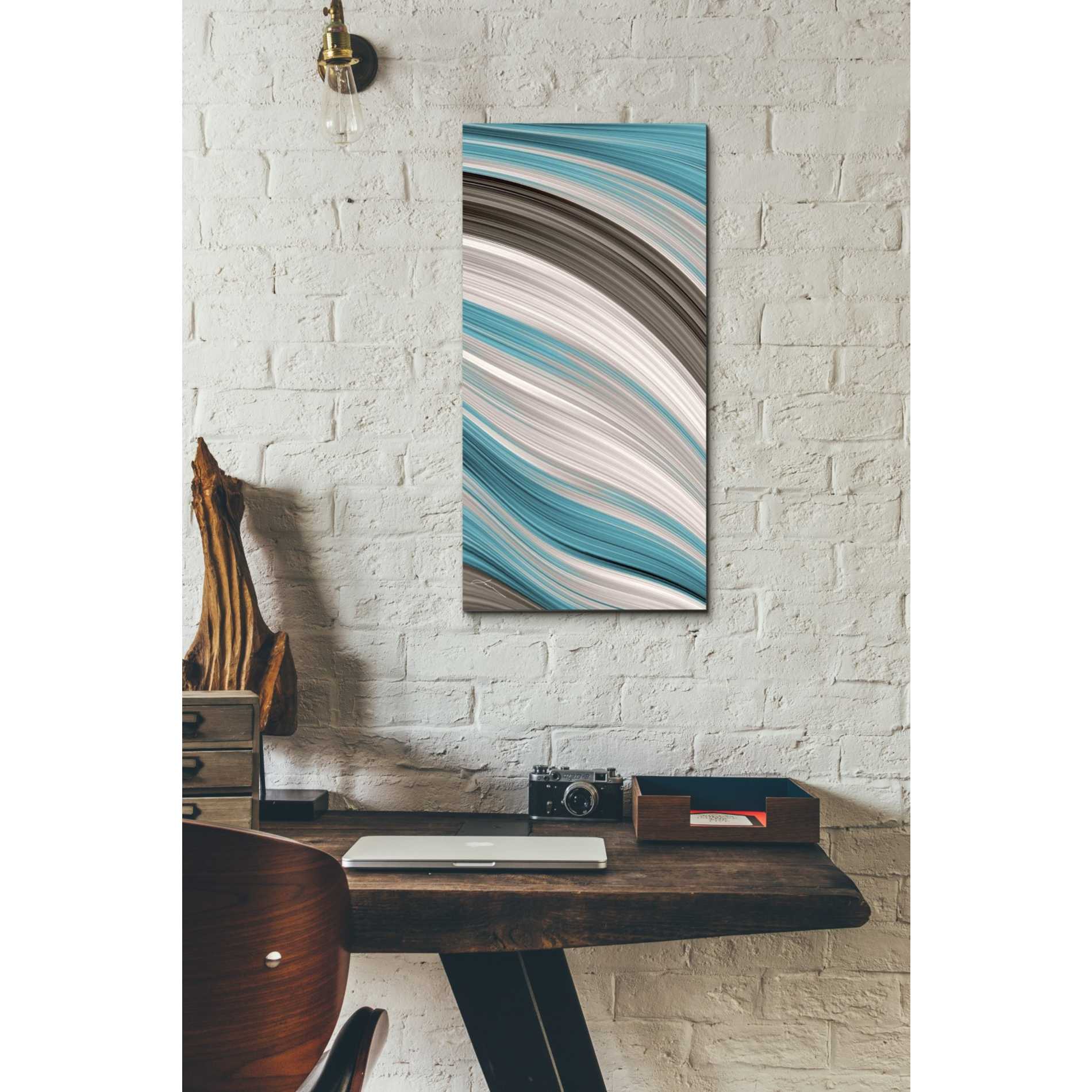 'Aqua Sweep II' by James Burghardt Giclee Canvas Wall Art