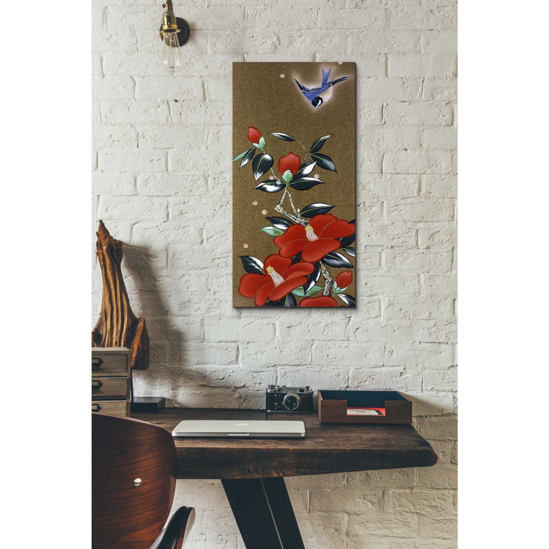 'Camellia R' by Zigen Tanabe, Giclee Canvas Wall Art