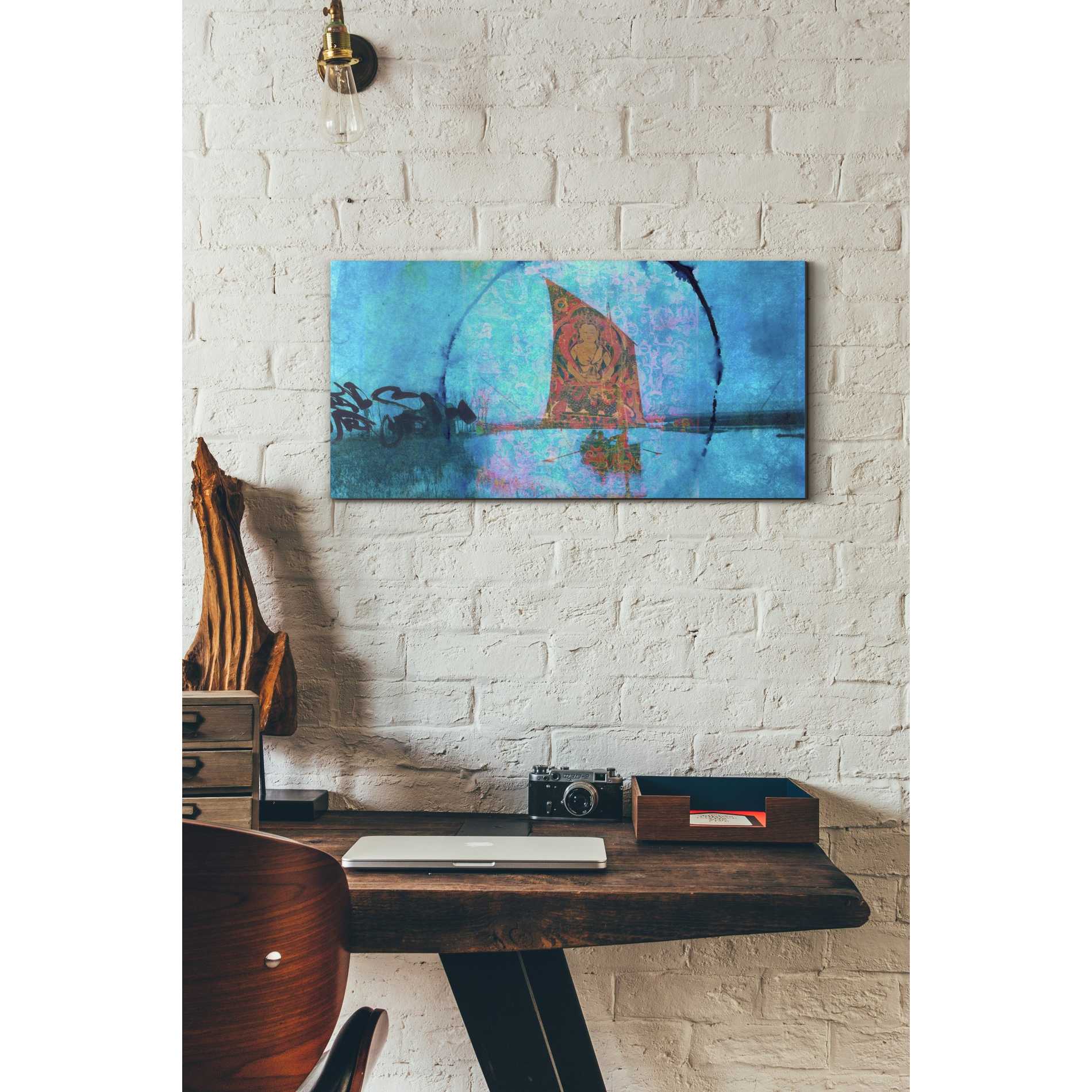 'Buddhist Sailboat' by Elena Ray Canvas Wall Art,12 x 24