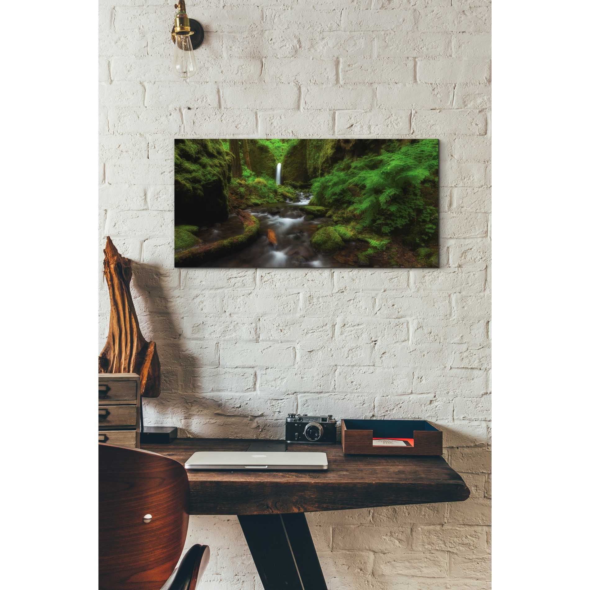 'Early Morning At The Grotto' by Darren White, Canvas Wall Art,12 x 24