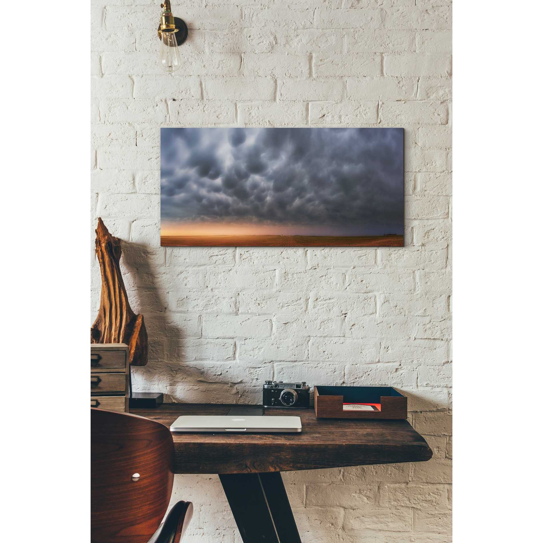 'Mammatus Over Madrid' by Darren White, Canvas Wall Art,12 x 24