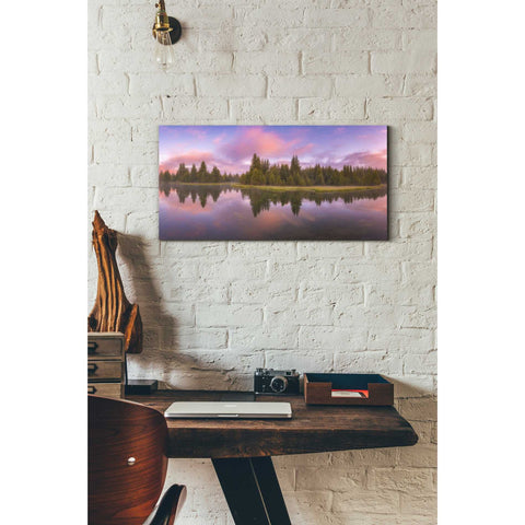 Image of 'Snake River Sunrise' by Darren White, Canvas Wall Art,12 x 24