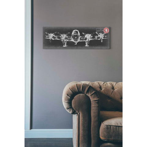 Image of 'Aeronautic Collection F' by Ethan Harper Canvas Wall Art,12 x 36
