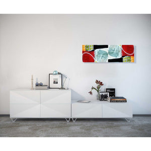 'Intersection 372' by Linda Woods, Canvas Wall Art,12 x 36