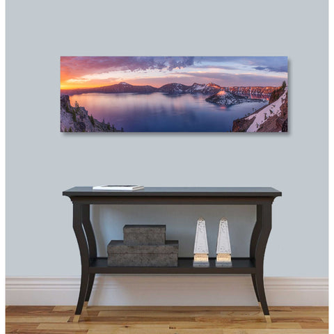 Image of 'Volcanic Sunset' by Darren White, Canvas Wall Art,12 x 36