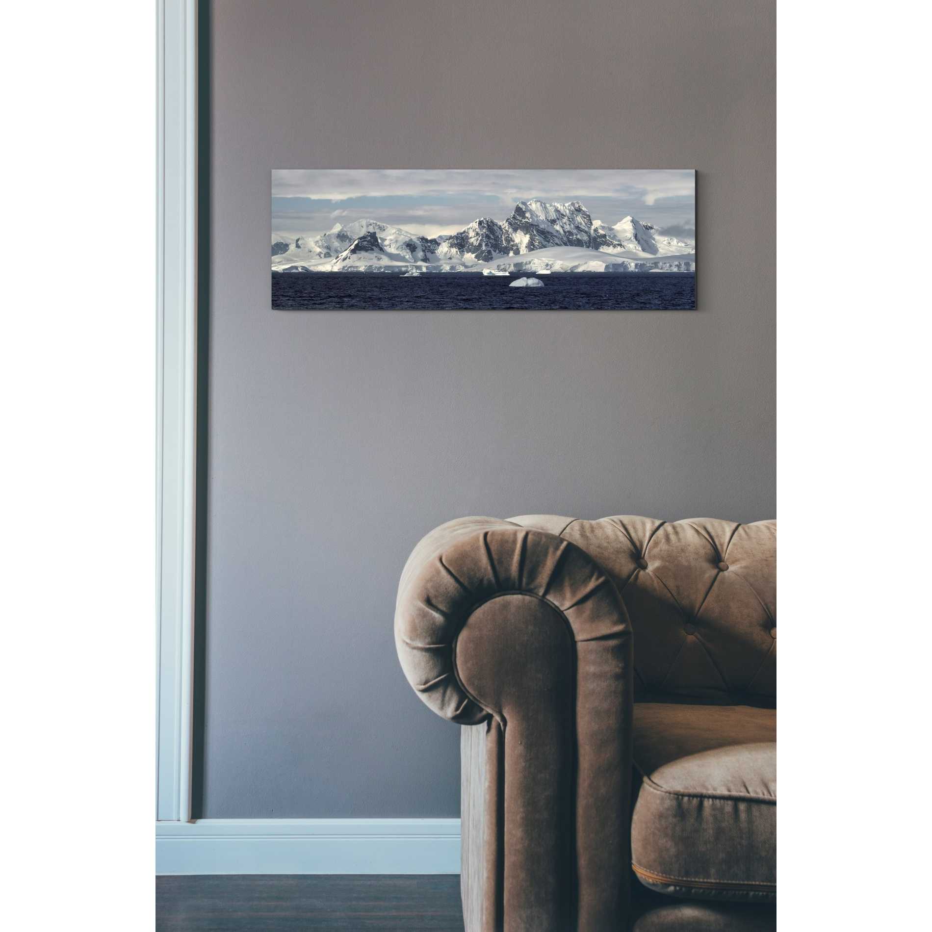 'Frigid Coastline,' Canvas Wall Art,12 x 36