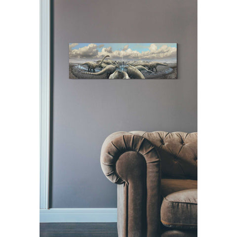 Image of 'Moment Before Extinction' Canvas Wall Art,12 x 36