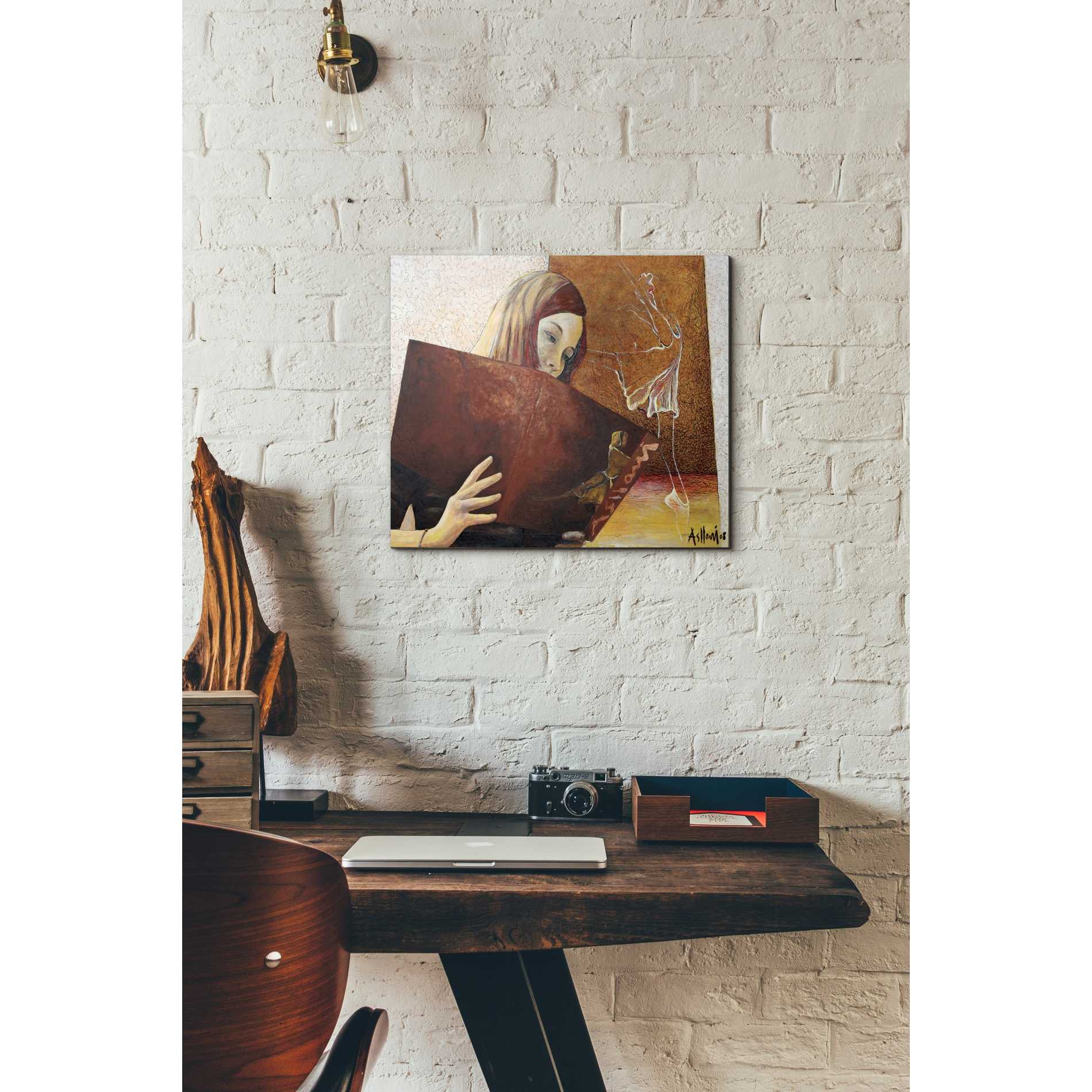 'The Viewer' by Samedin Asllani, Canvas Wall Art,16 x 18