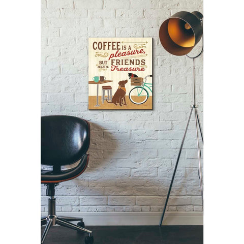 Image of 'Coffee and Friends II' by Veronique Charron, Canvas Wall Art,16 x 18