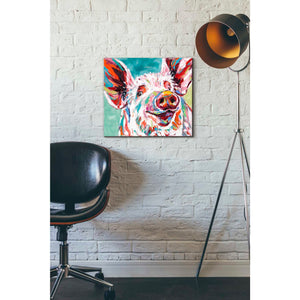 'Piggy I' by Carolee Vitaletti Canvas Wall Art,18 x 16