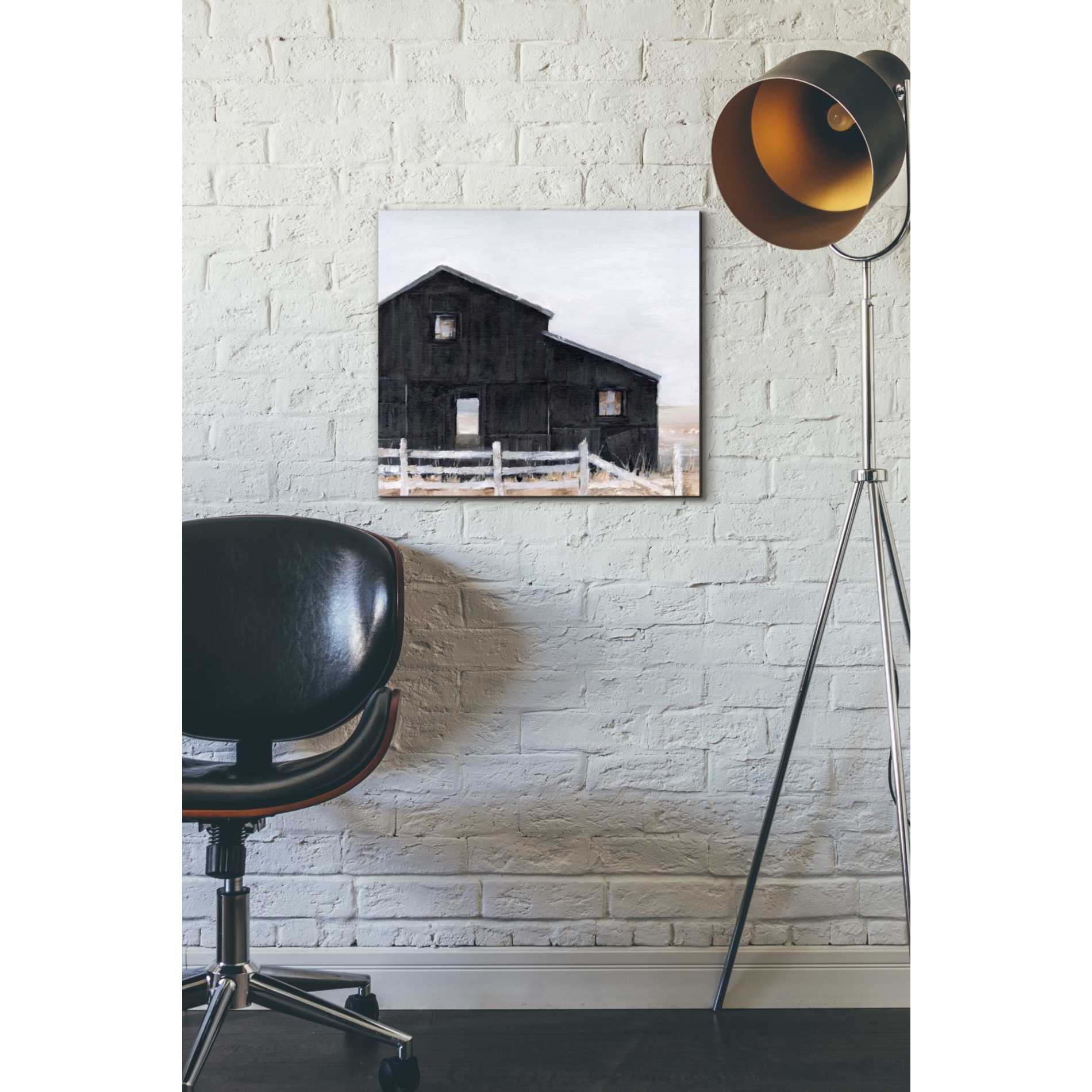 'Black Barn I' by Ethan Harper Giclee Canvas Wall Art