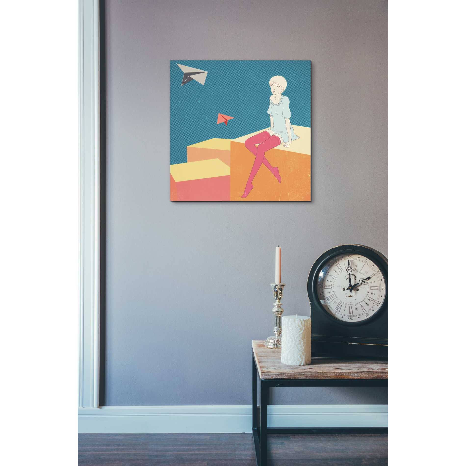 'Paper Airplanes' by Sai Tamiya, Canvas Wall Art,18 x 18