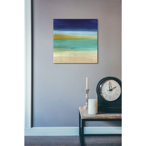 Image of 'Beach II' by Linda Woods, Canvas Wall Art,18 x 18