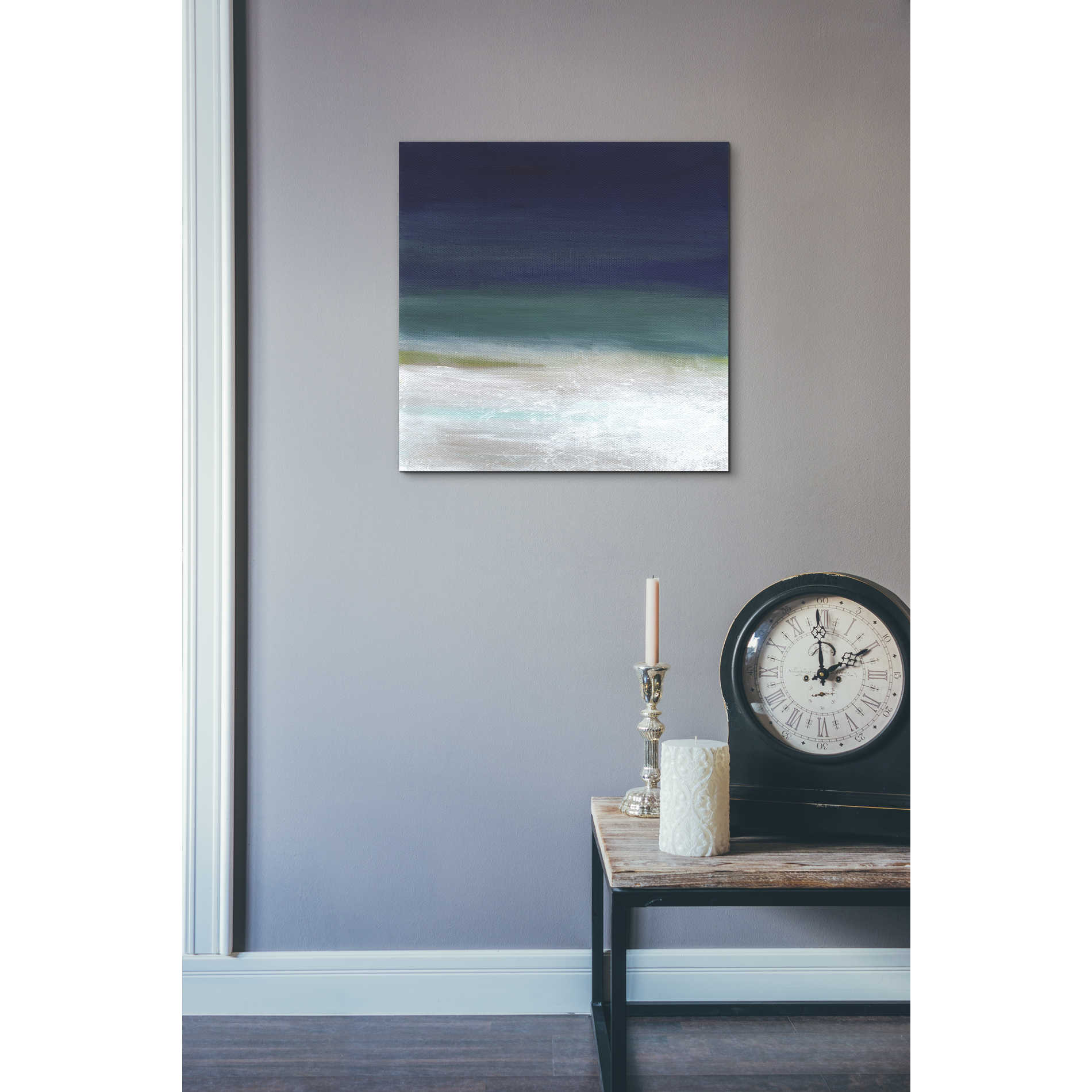 'Beach IV' by Linda Woods, Canvas Wall Art,18 x 18