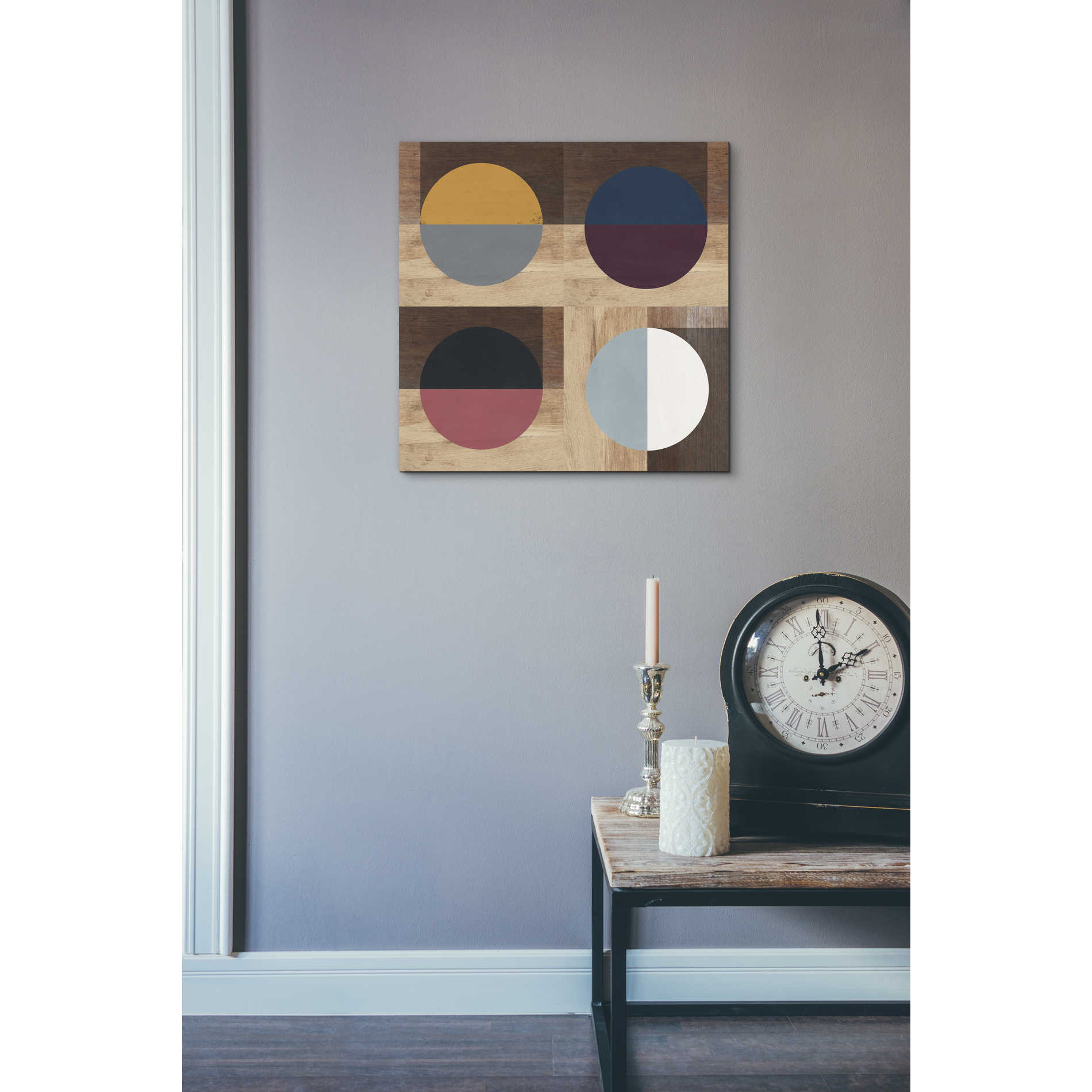 'Mod Squad' by Linda Woods, Canvas Wall Art,18 x 18