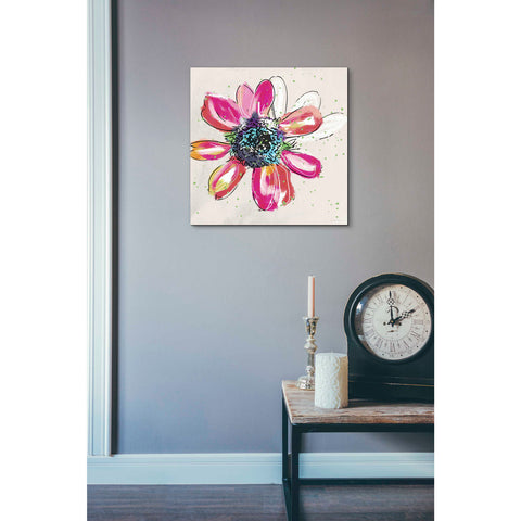 Image of 'Colorful Daisy' by Linda Woods, Canvas Wall Art,18 x 18