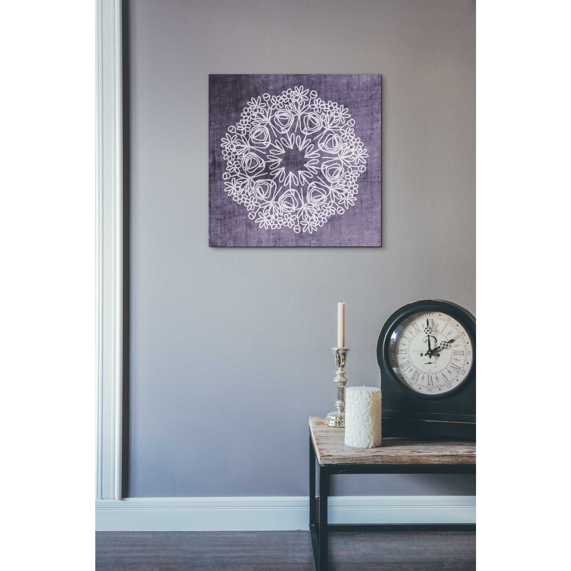 'Boho Glow Mandala II' by Linda Woods, Canvas Wall Art,18 x 18