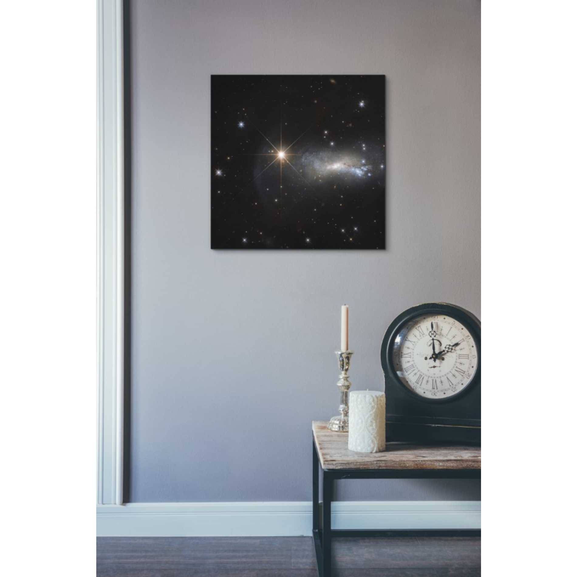 'Outshine' Hubble Space Telescope Canvas Wall Art,18 x 18